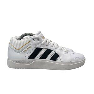 Adidas Tyshawn Cloud White Core Black Gold Metallic Shoes IF4625 Men's Size 7-11